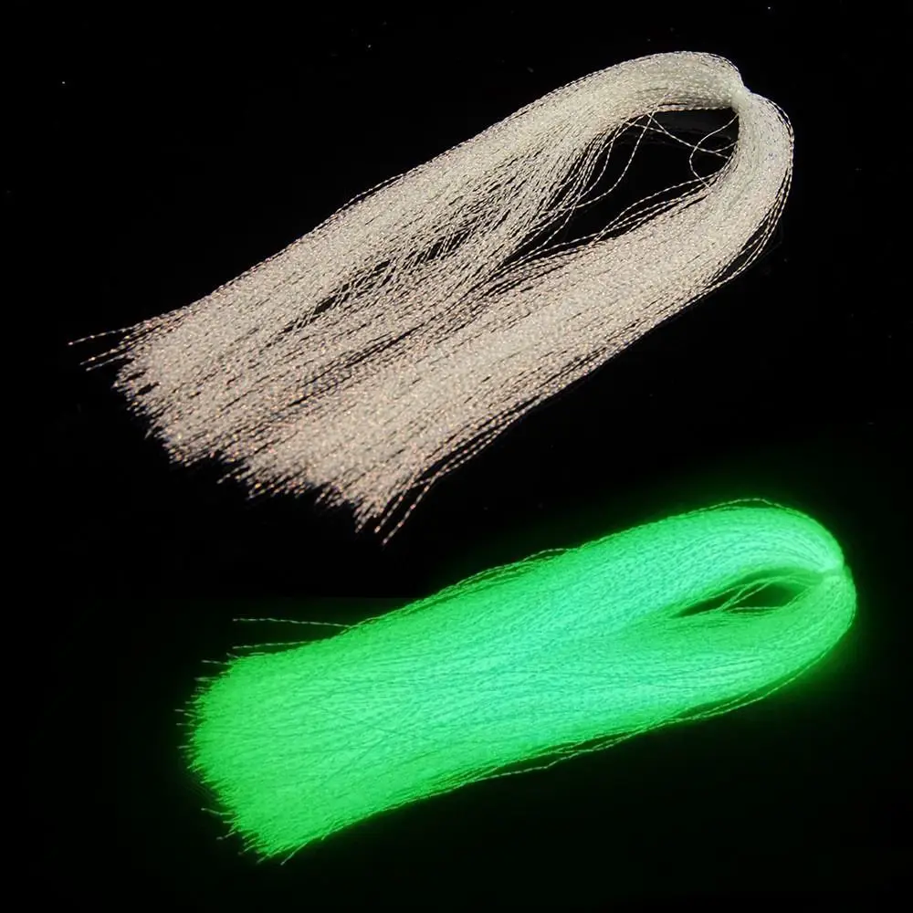 1Pack Luminous Assist Hooks Line Crystal Flash Strand Lure Making Material Fishing Accessories