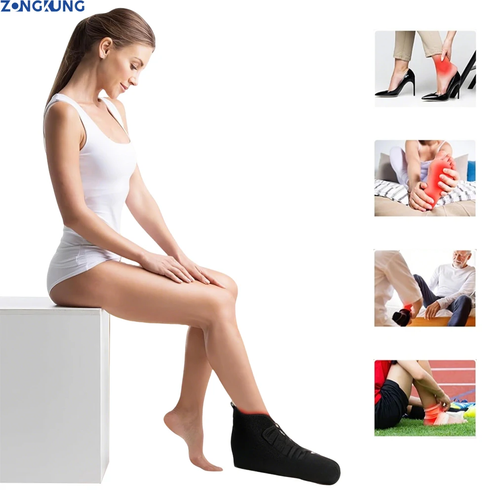 Red and Infrared Light Therapy Shoe Wraps  for Toes & Ankle Feet 660nm 850nm Boots Elbows Knees Head Pulse Mode,Adjustable Time