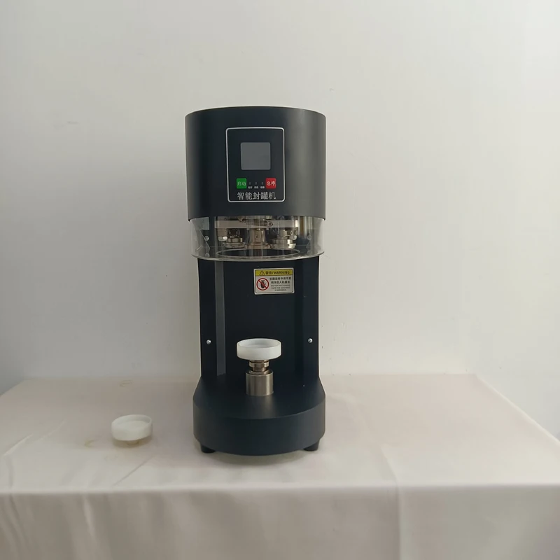 Commercial Milk Tea Shop Sealing Machine Beer Can Smart Panel Mute Colorful Light Fully Automatic Can Sealing Machine