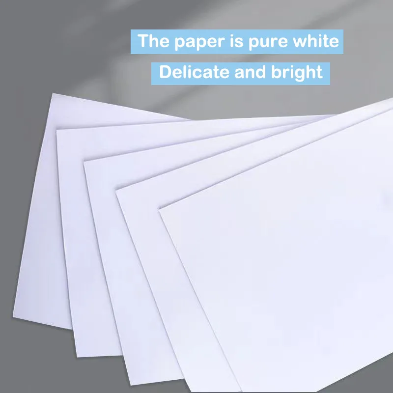 100Sheets 70G Blank Draft Paper A4 Copy Paper White Printer Paper Office Paper Practice Paper for Student A4 DIY Paper