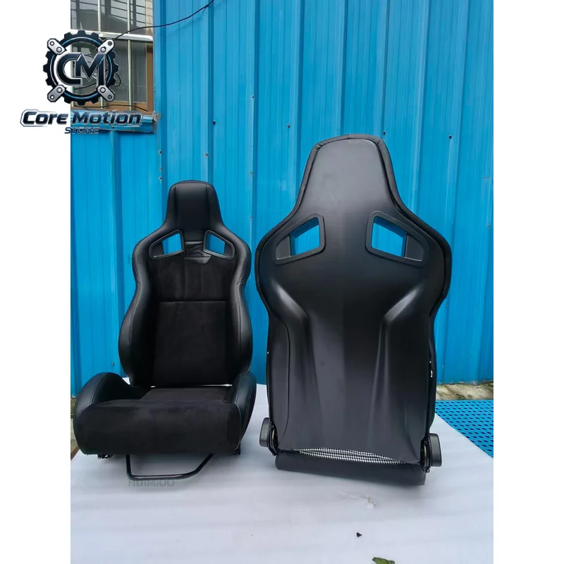 Hot Selling Double Recliner Slide Adjustable Suede Racing Modified Car Seat Factory Wholesale