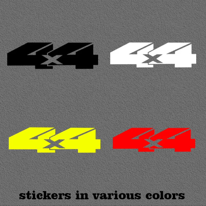 4x4 Off-Road Sticker Various Colors (Black/White/Yellow/Red) Waterproof Decal for Car Laptop Phone High Adhesion Durable Decor