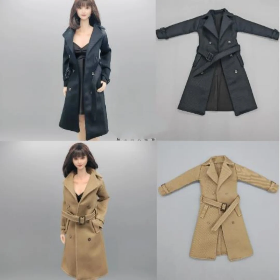 

1/6 Female Overcoat model windbreaker jacket long Coat outfit Model Toys F 12 Clothing Outfit Suit For For12 Inch Action Figure