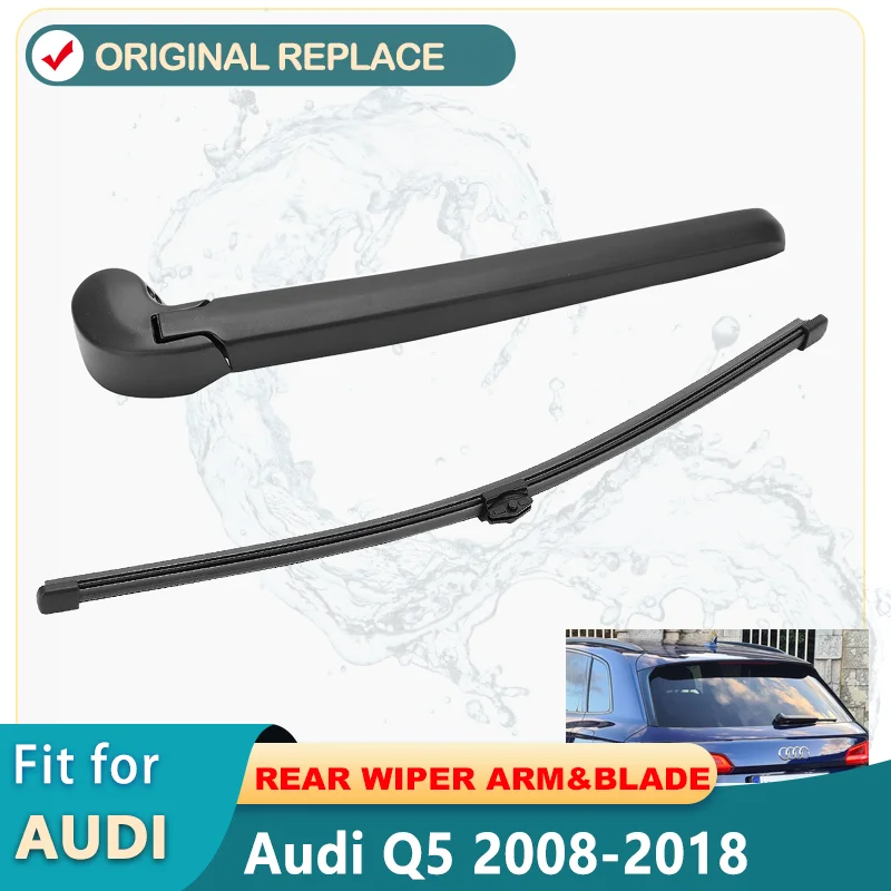 Car Wiper Blade Rear Back Window Windshield Wipers Arm & Blade Kit For Audi Q5 2008 2009 2010 2011 2012 2013 2014 8R0955407