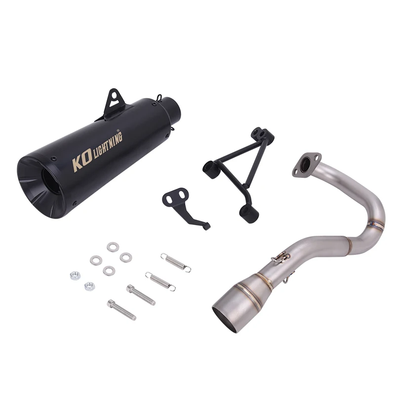 For Honda Navi 110 2017-2025 Motorcycle Full Exhaust System Header Link Pipe Black Tail Muffler Stainless Steel High Performance