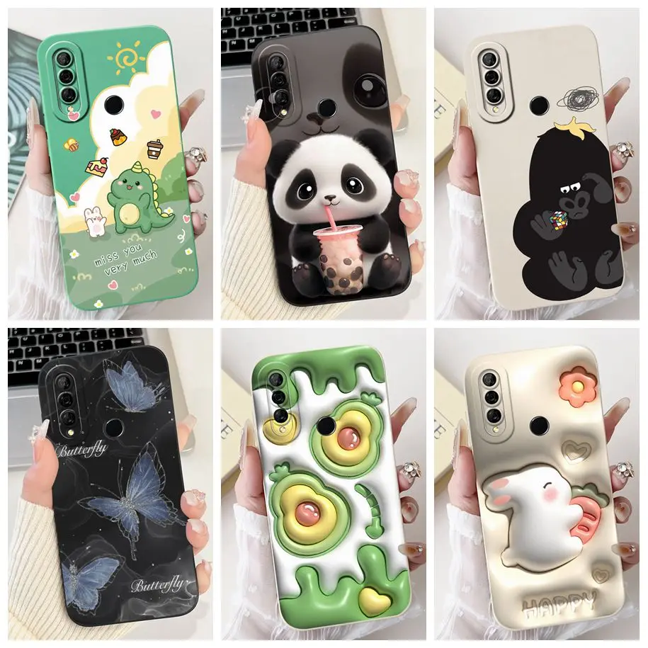 For Huawei Y9 Prime 2019 Case STK-L21 STK-L22 P Smart Z Cover Lovely Panda Rabbit Soft Silicone Fundas For Huawei Y9 2019 Bumper