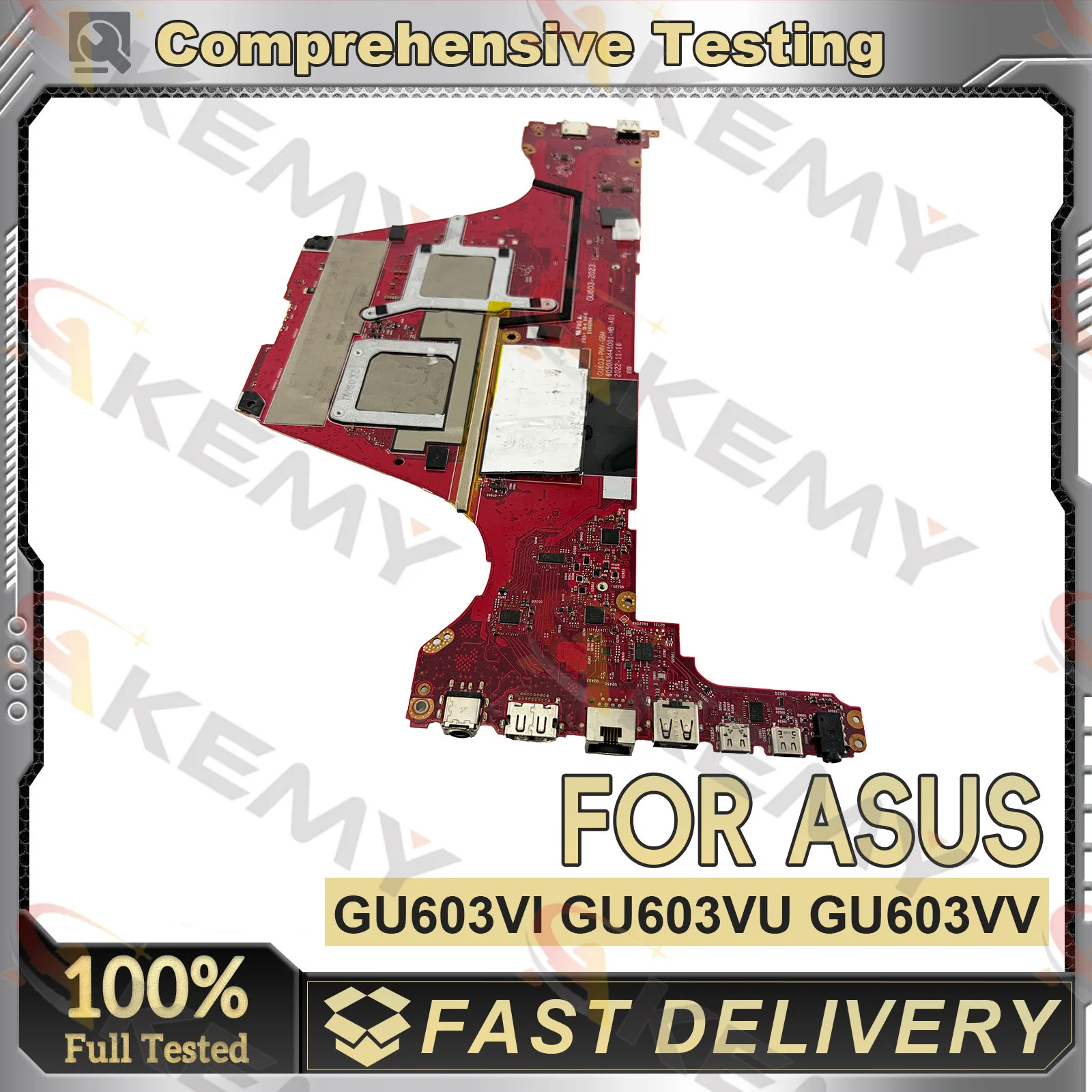 6050A3445001 Laptop Motherboard For ASUS ROG Zephyrus M16 GU603V GU60VU GU603VV Mainboard With 13th Gen i5 i7 i9 100% tests OK