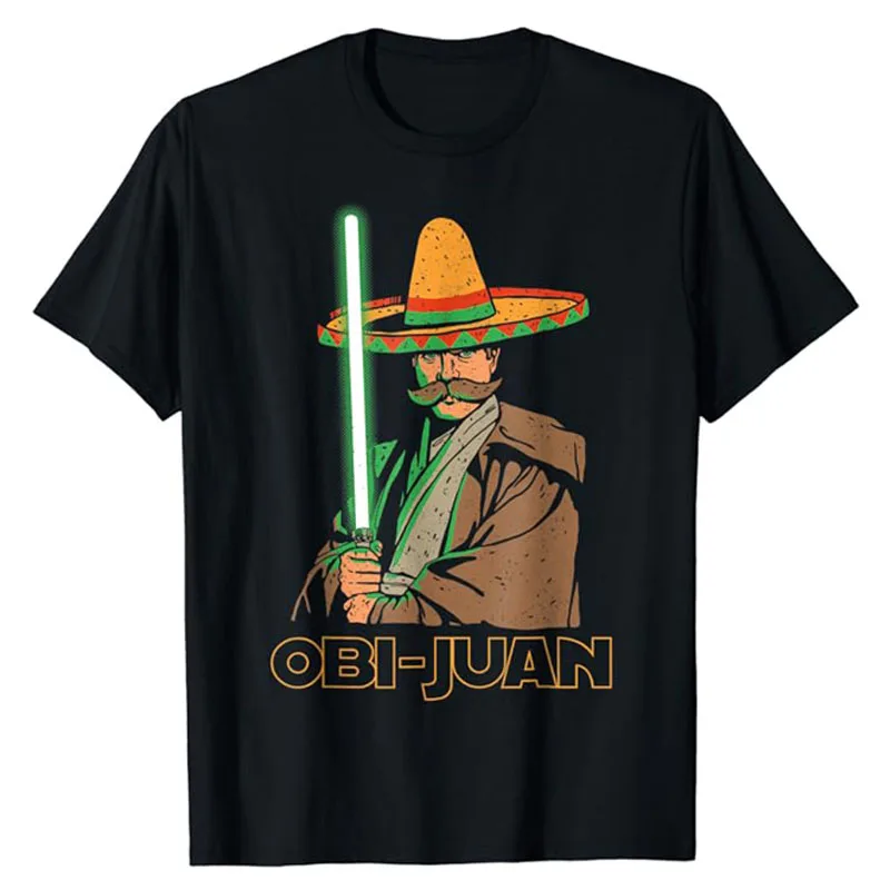 Camiseta divertida De Obi mejicano Juan Movie, camiseta De la parodia Nerd, Cinco De Mayo, ropa De vacaciones, blusas De manga corta, nueva camiseta Y2k