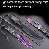 Outdoor High Hardness Life Knife, Outdoor EDC Self-defense Knife, Camping Climbing Stainless Steel Knife