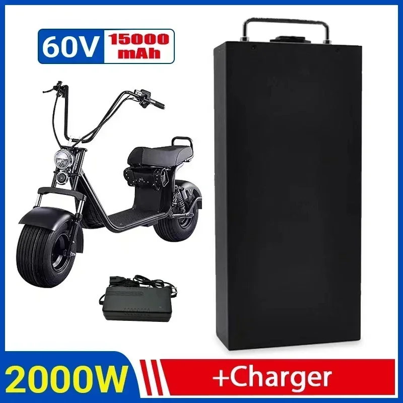 

Electric Car Lithium Battery 18650 Battery 60V 50Ah for Two Wheel Foldable Citycoco Electric Scooter Bicycle with Charger