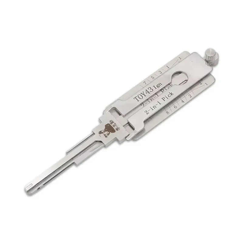 Old Style 8pin Ignition Lock 2-in-1 Decoder Lishi TOY43 Ign