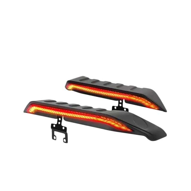 Car modified accessories rear spoiler for Jeep JK 2007 LED light trunk tail roof wing trim spoiler for 2017 JK wrangler parts