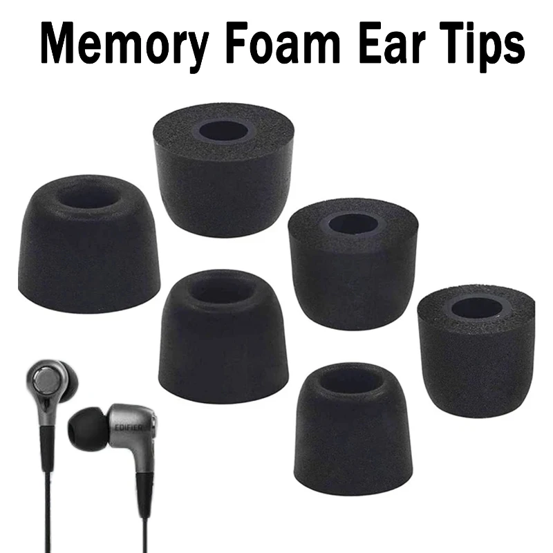 Memory Foam Ear Tips for AirPods Pro 1/2 4.5MM Soft Eartips Earbuds Cap Comfortable Noise Cancellation Replacement Ear Pads Plug