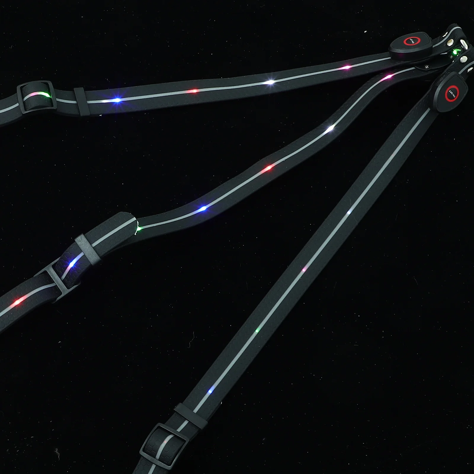 طوق صدرية حصان Led قابل للتعديل للتوهج للرؤية الليلية والسلامة وخفيفة الوزن لمعدات الفروسية #4