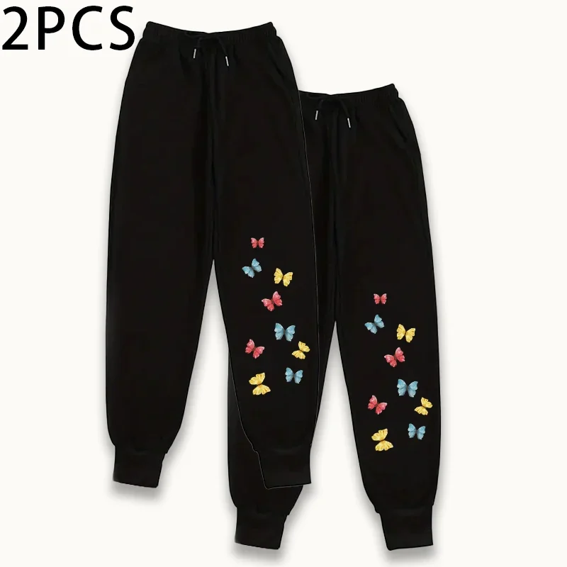 2 pezzi pantaloni da salotto da donna pantaloni sportivi tinta unita pantaloni da jogging sportivi casual autunno inverno pantaloni comfort all'aperto per la casa 2 pacchi