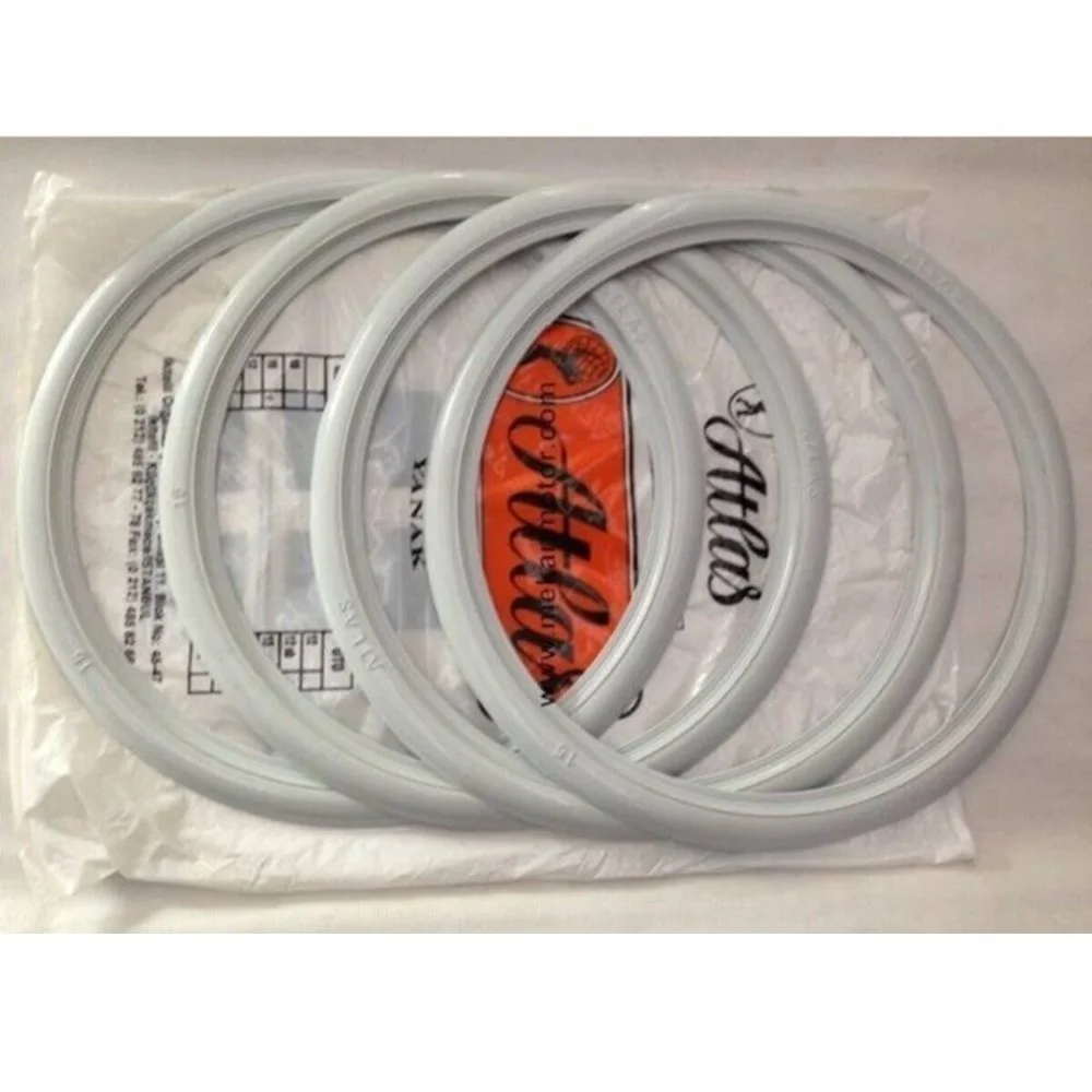 For Atlas Lyon Motorcycle Tire Sidewall Rubber Ring Set 4 Pieces 10 12 13 14 15 16 17 18 19 Rim WHITE Wall Topper Standard