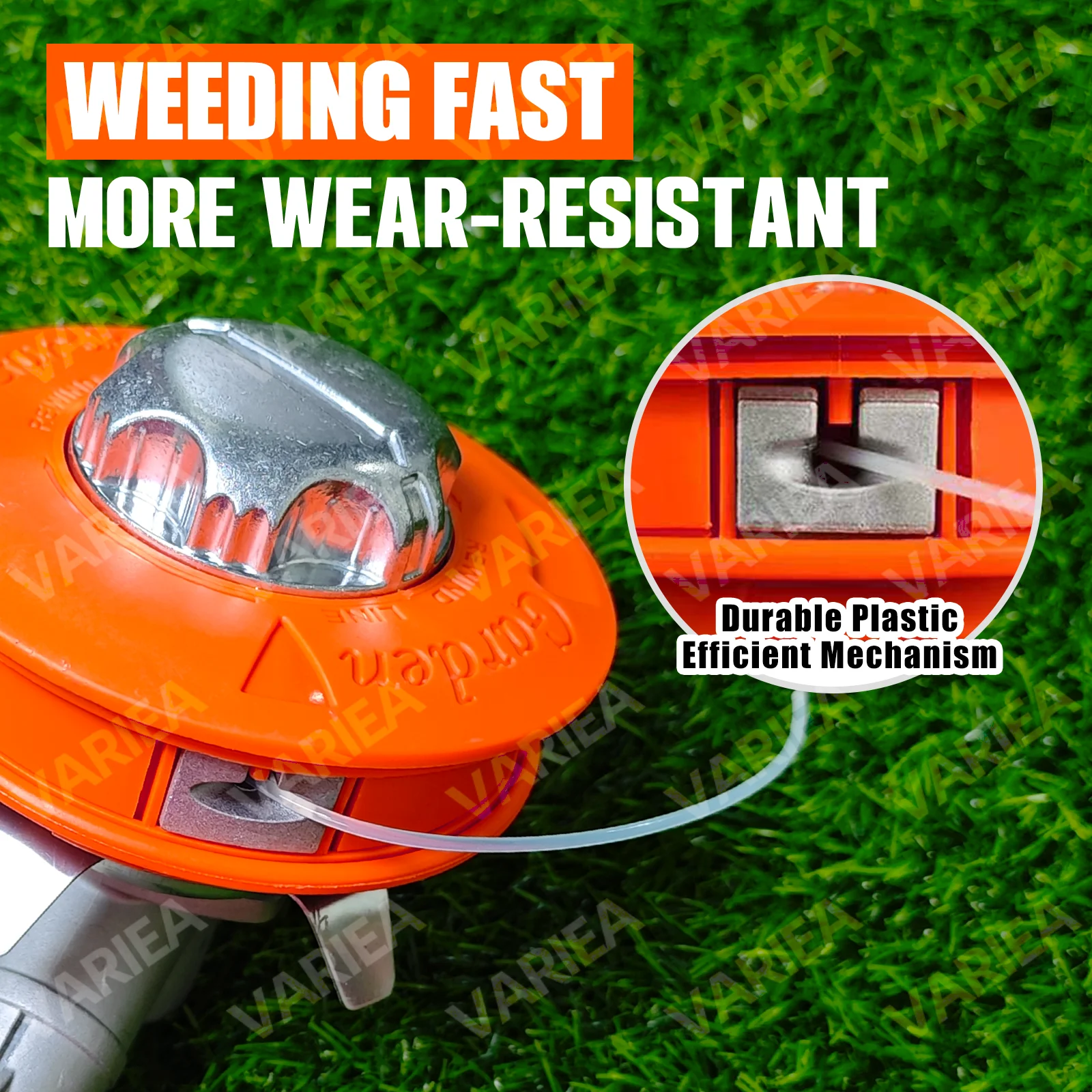 VARIEA-M10*1.25 Premium Automatic Grass Aluminum Trimmer Head - Efficient Cutting, Durable, And Easy to Install - for Garden Mac