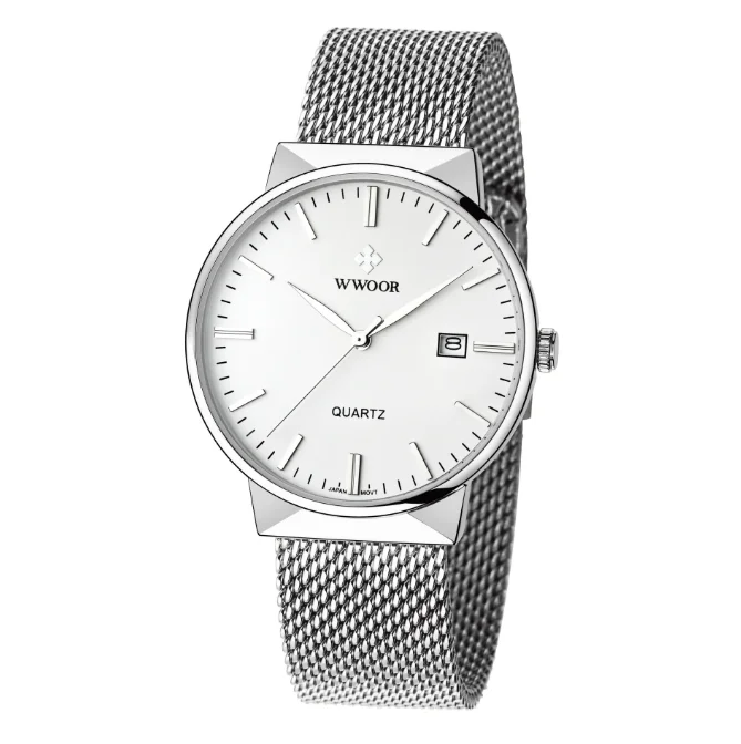 Hot selling 2024 new men's mesh strap fashionable business men's quartz watch
