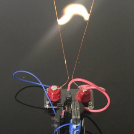 Jacob Ladder, High Voltage Ignition Arc, Cool DIY High Voltage Power Supply Student Lab Kit Finished Product