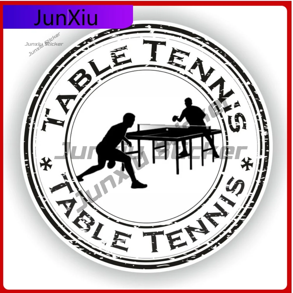 

Table Tennis Sticker Sports Enthusiast Round Vinyl Decals Custom Decals Camper Van Stickers And Decals Suv Bumper Funny Decor