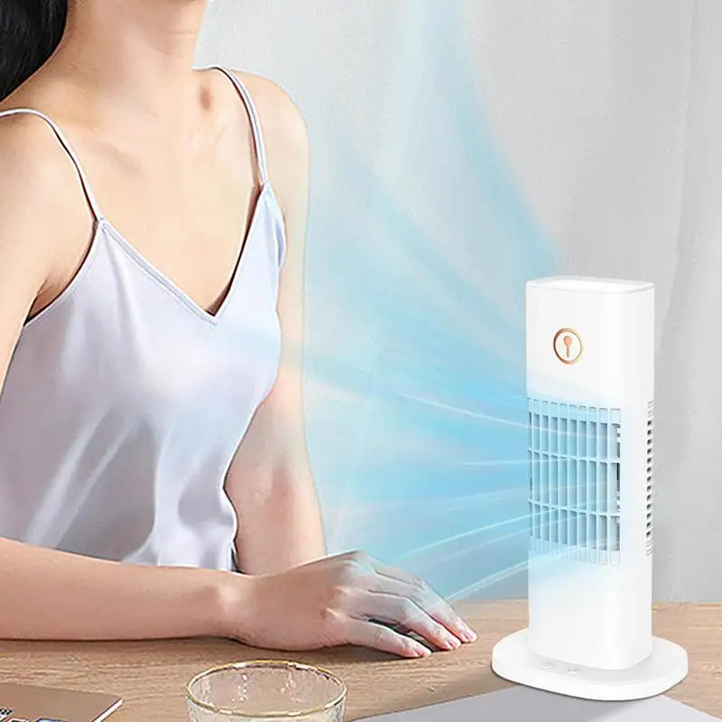 Small Air Conditioner 300ML Water Tank Desk Fan 3 Speeds Water Spray Mister Handheld Personal Mister For Bedroom Home School