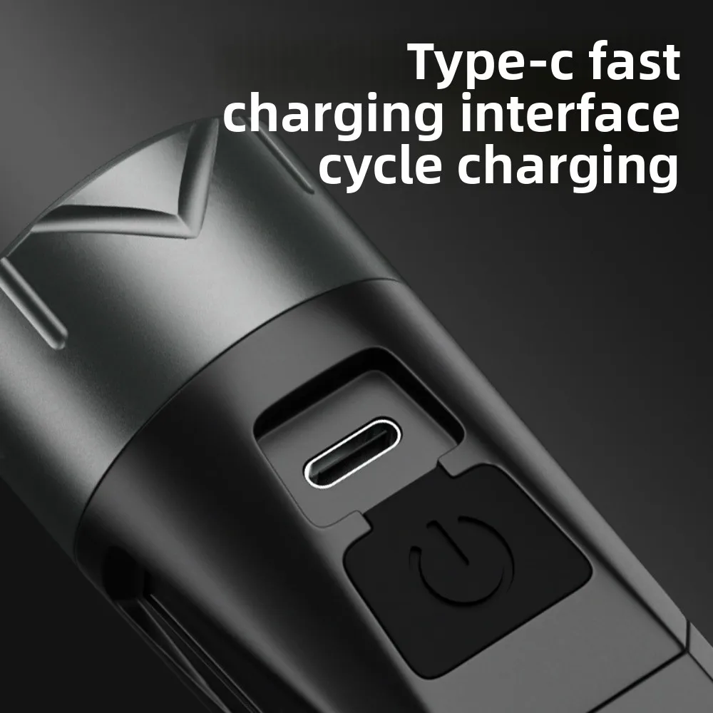 متعددة الوظائف 90 درجة للتدوير مصباح يدوي ضوء العمل TypeC قابلة للشحن COB الجانب ضوء مع المغناطيس المحمولة المحمولة الشعلة #4