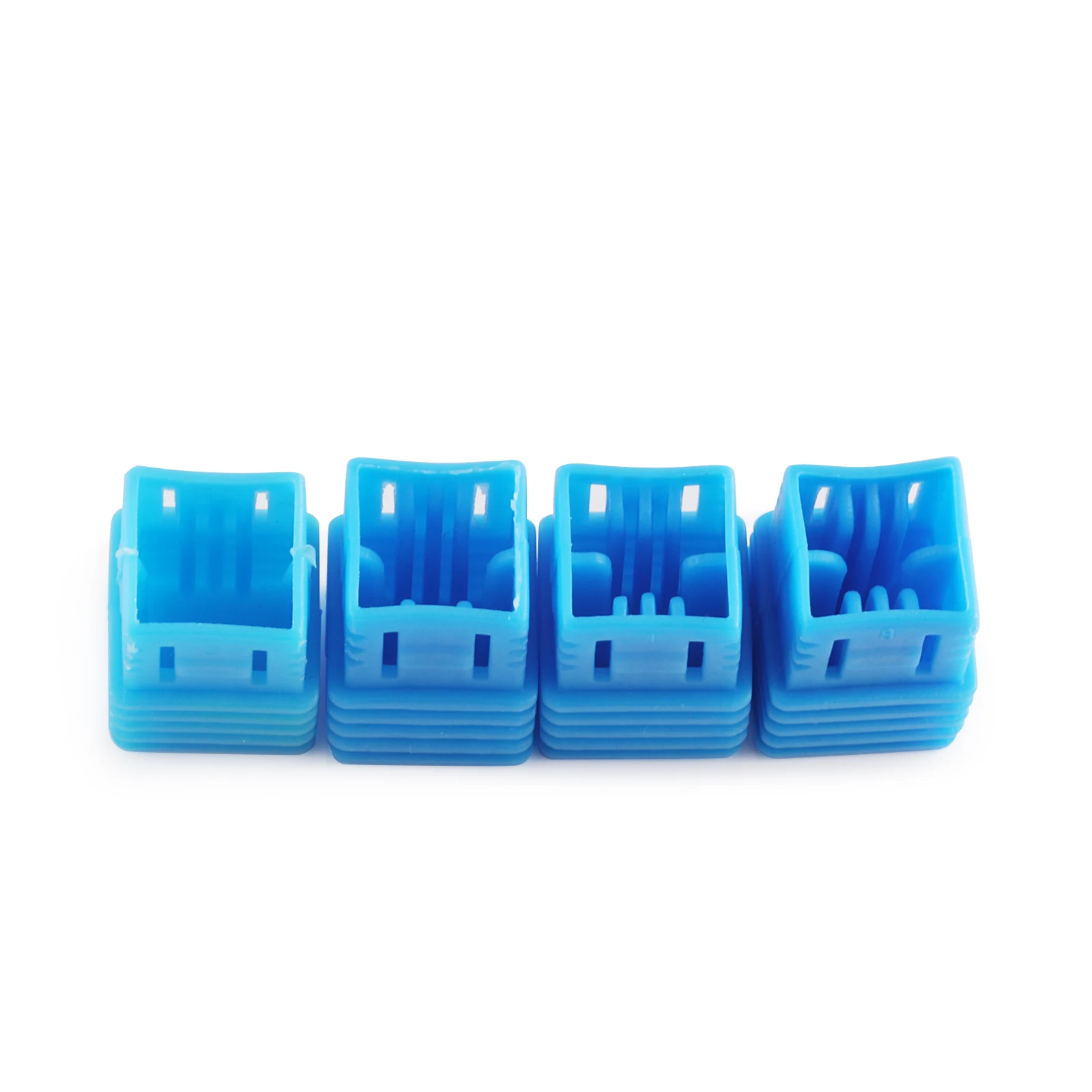 200pcs 3.175mm 4mm 6mm 8mm Router Bit Box Router Split Blue End Mill plastic Separate cutter