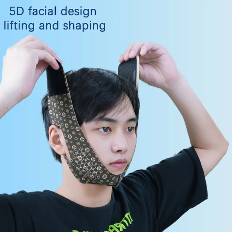 

New For Men V-face Bandage Facial Lifting And Tightening Shaping Contour Mask Quickly Improving The Masseter Muscles Double Chin