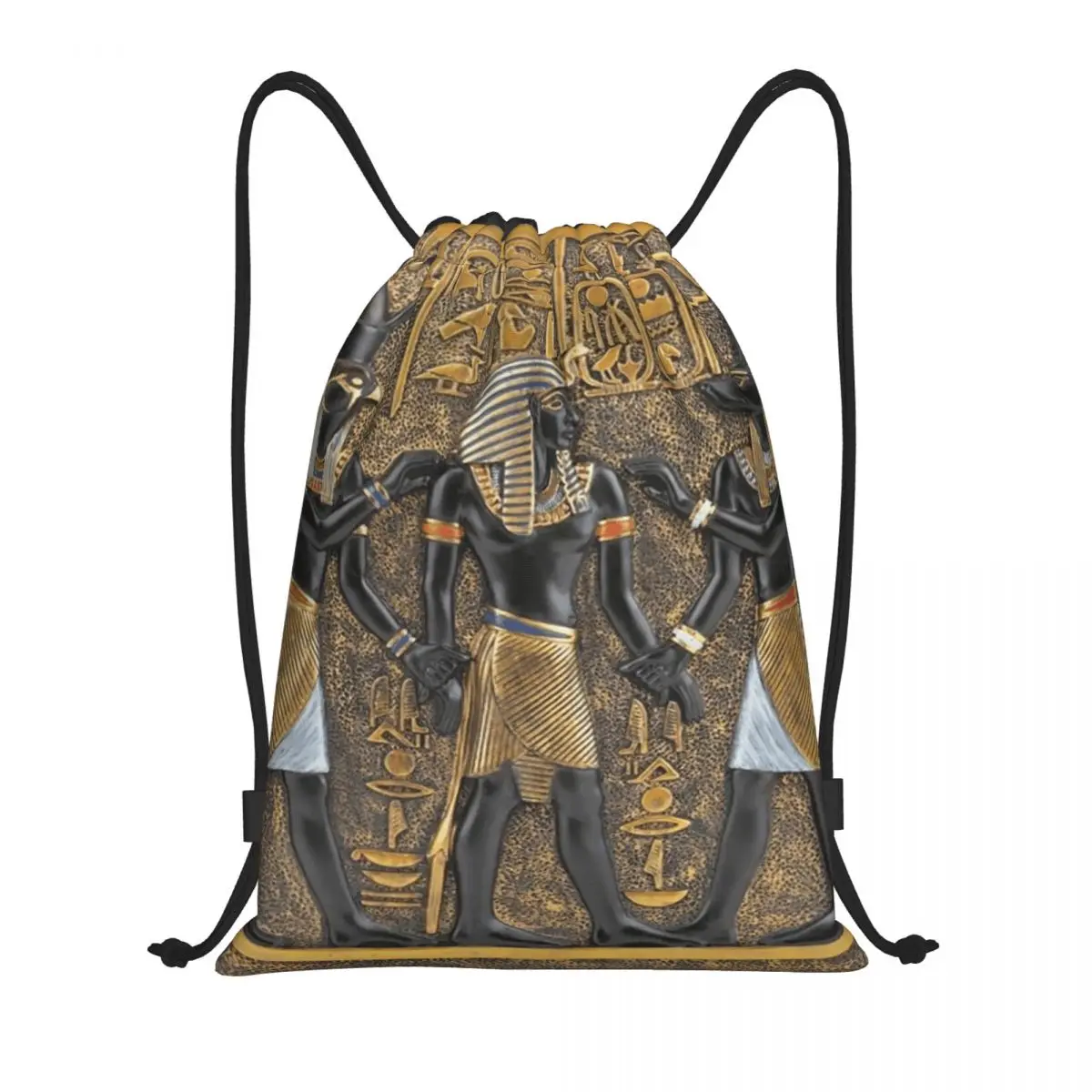 Ancient Egypt God Horus And Anubis Drawstring Bags for Training Yoga Backpacks Men Women Egyptian Pharaoh Sports Gym Sackpack