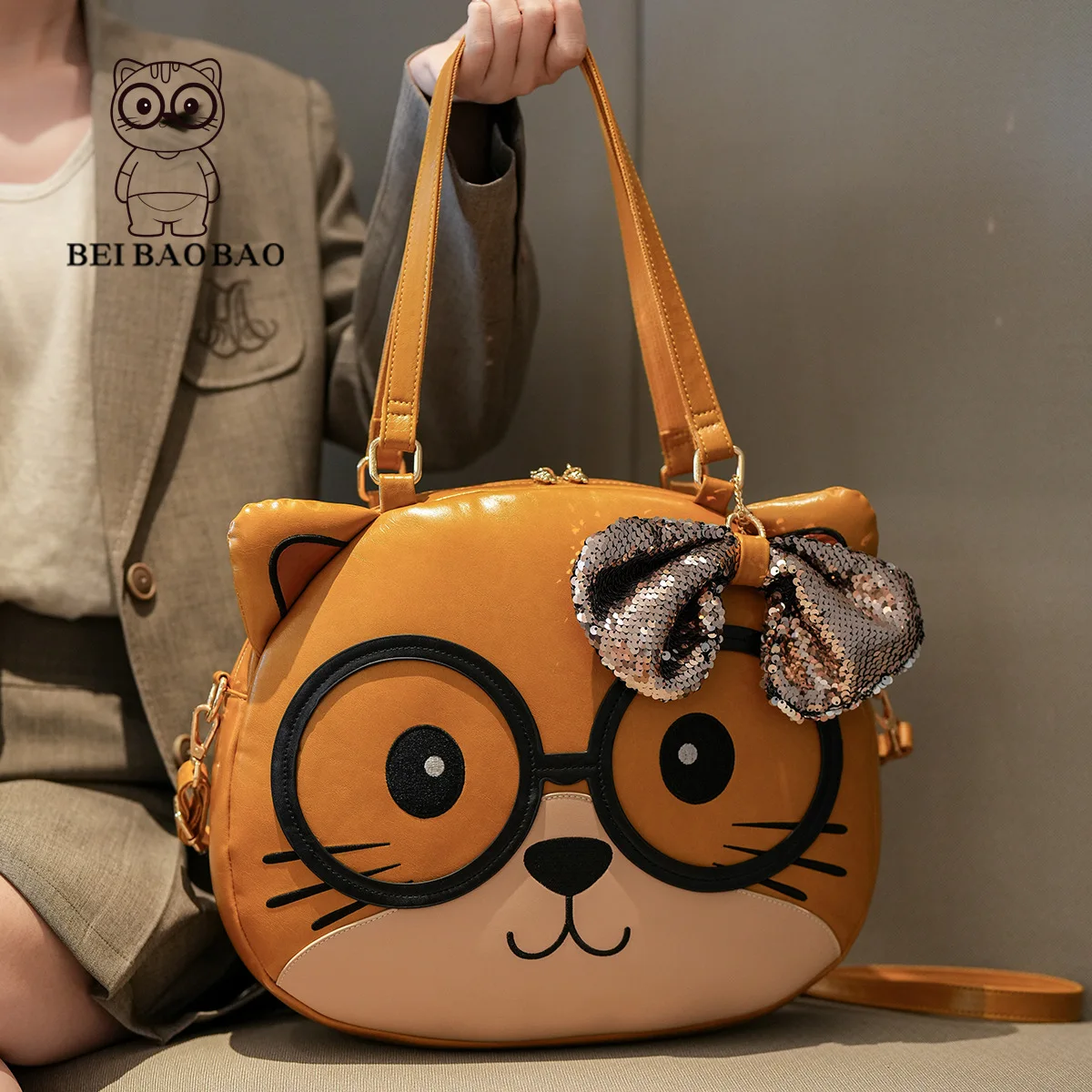 

2025 New Original Cat Print Bag - Stylish Crossbody/Shoulder Purse for Women, Lightweight Daily Handbag with Adjustable Strap