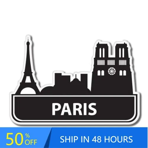 

Paris France Visit Travel Trendy Window Laptop Truck Camper Van Waterproof Vinyl Decal Accessory Unique Retro Vintage