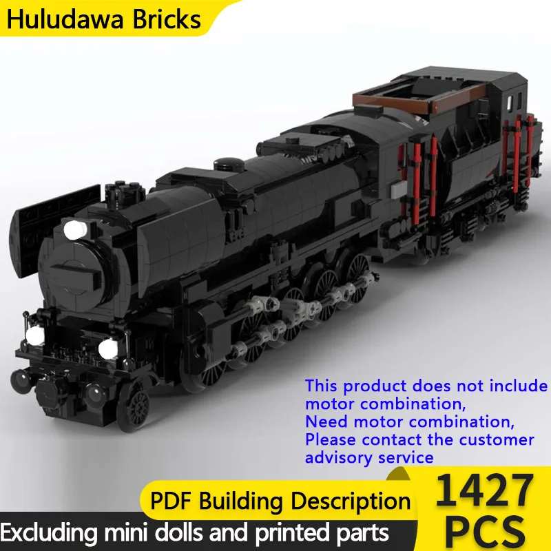 

City Car Model MOC Building Bricks BR52 Germany Steam Locomotive Modular Technology Children Holiday Gifts Assemble Toys Suit