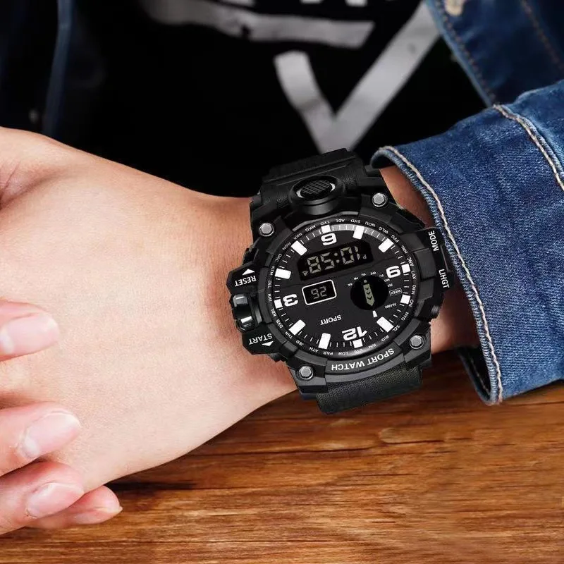 New Fashionable Multi functional Men's Electronic Watch, Running Sports Watch for Male and Female Students, Watch