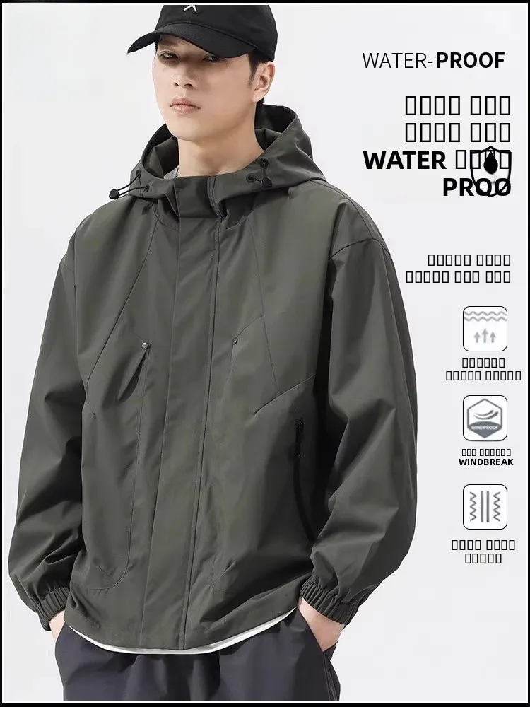 

Мужская повседневная ветрозащитная куртка для активного отдыха и походов, новая коллекция Весна-Осень 2026, спортивная одежда для горного туризма, верхняя одежда, пальто