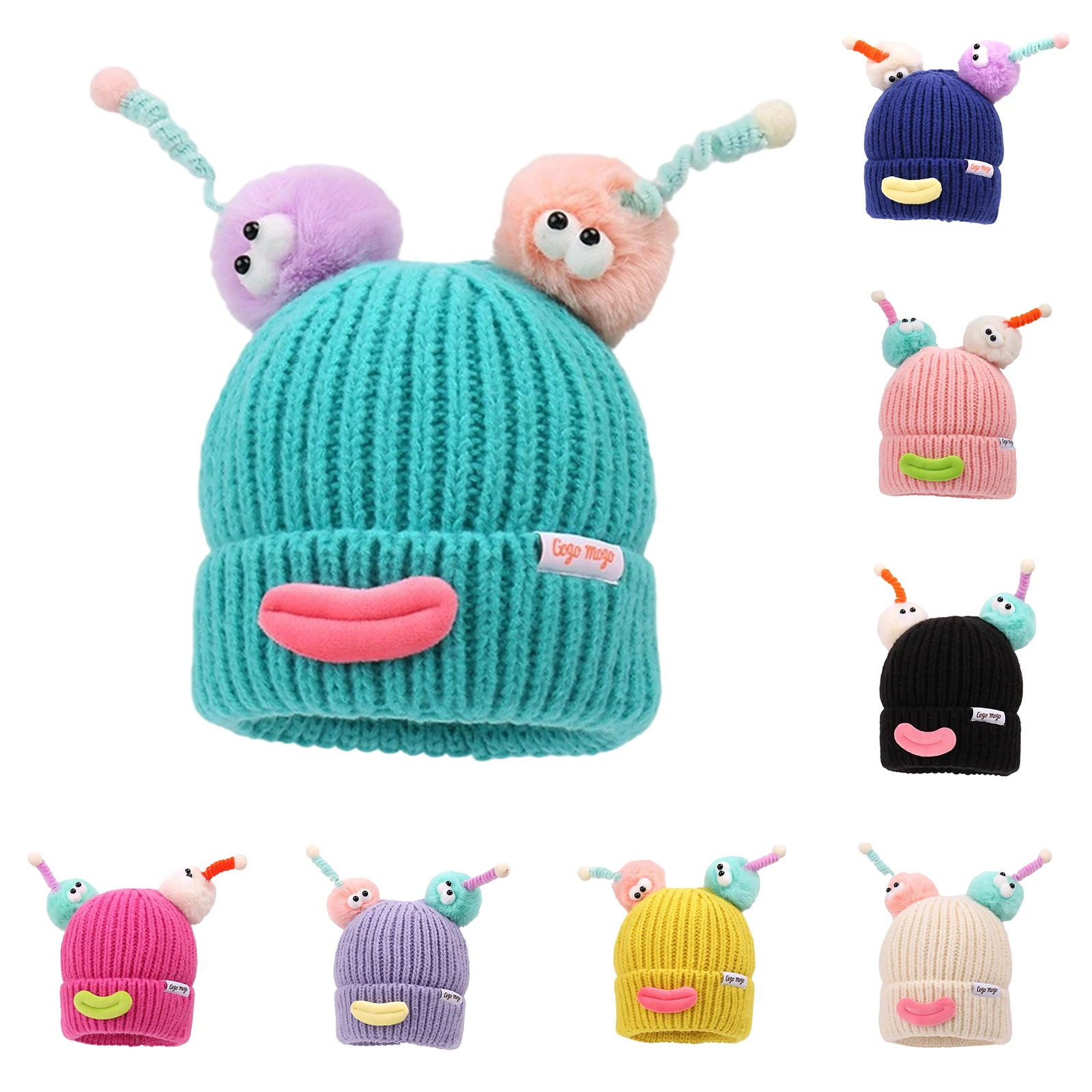 Cute Funny Ugly Fish Hat for Children Warm and Thick Ear Protection Wool Hat for Autumn and Winter Student's New Cold Hat