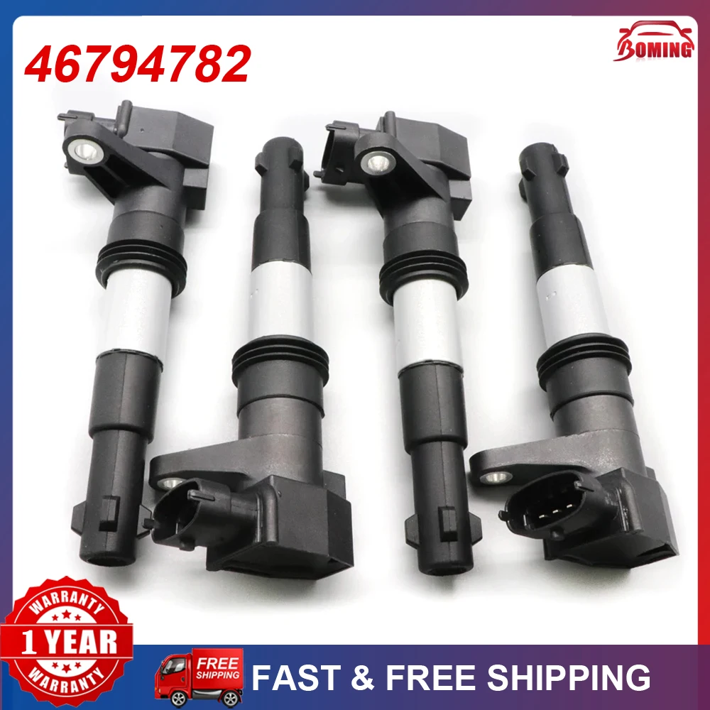 

1/4pcs 46794782 Car New Ignition Coil Kit For ALFA ROMEO 156 159 GT GTV Spider 916C 916S 932 937 2.0L JTS 0221604103 467947820