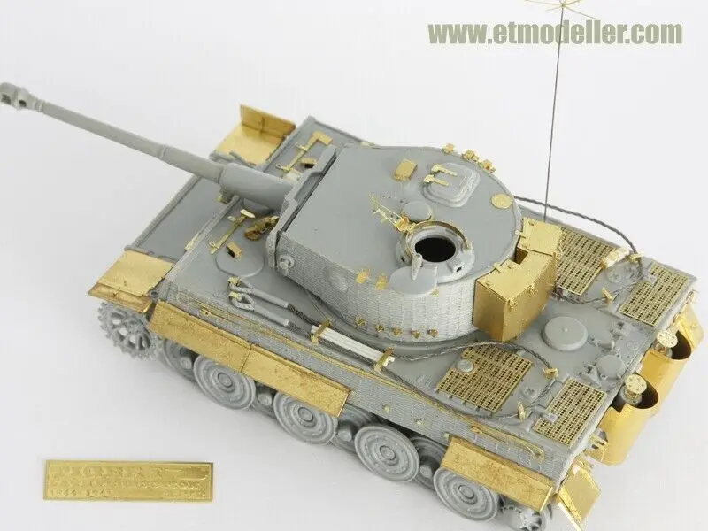 ET Model 1/72 E72-003 WWII German TIGER I Late Production Detail Up Part For DRAGON Kit (No Tank)