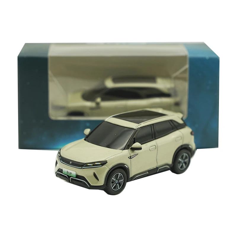 1:64 Original BYD Yuan Up Pull-back Simulation Alloy Car Model Car Model Ornament Collection Miniature Model
