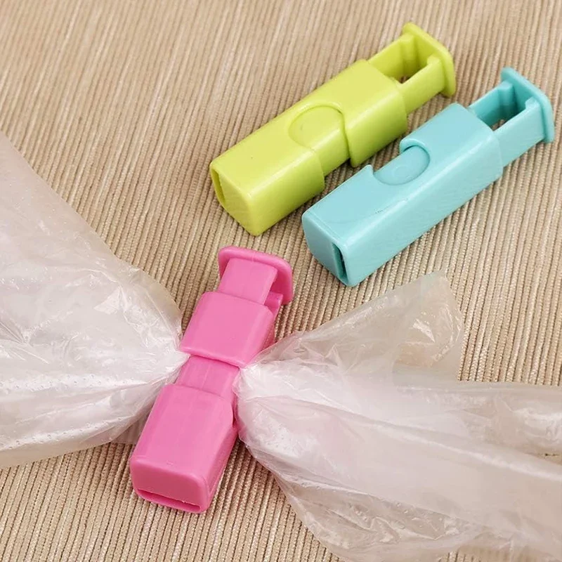 12/1PCS Plastic Food Sealing Bag Clip Reusable Bread Snack Bag Spring Clamp Fresh Food Grain Storage Tools Kitchen Sealer Gadget