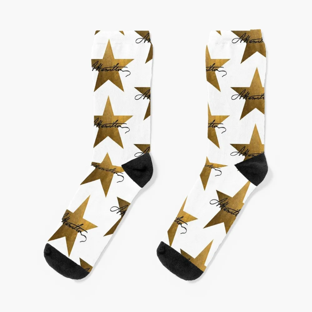 Hamilton Star Socks moving stockings winter luxe basketball Woman Socks Men\'s