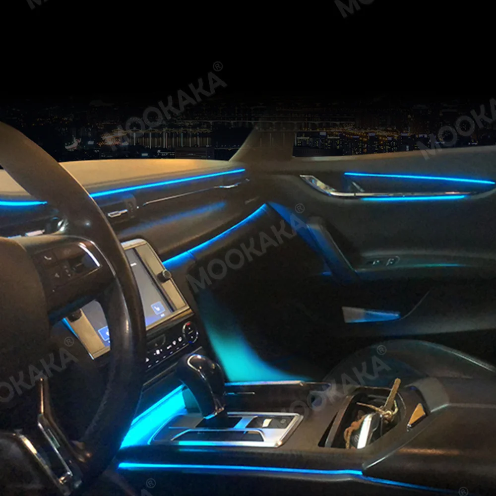 For Maserati Car Ambient Light  Android Decoration Display LCD Atmosphere Lamp Modification Car Interior Accessories