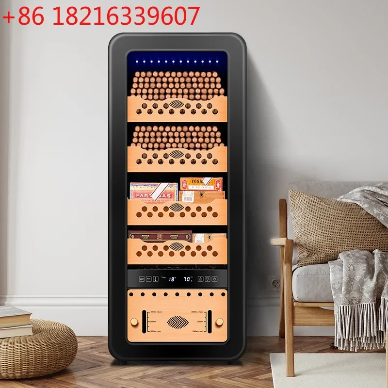 TAO Constant temperature and humidity cigar cabinet cedar wood shelf compressor refrigeration fashion arc home silent