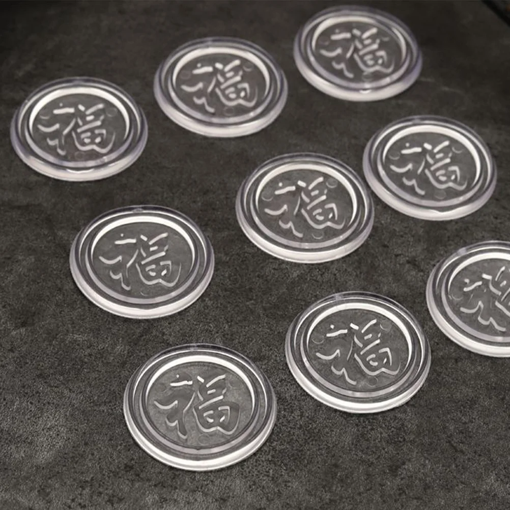 

100Pcs Clear Glass Table Bumpers Double Sided Suction Pad Anti Slip Silicone Furniture Spacers Glass Table Bumpers