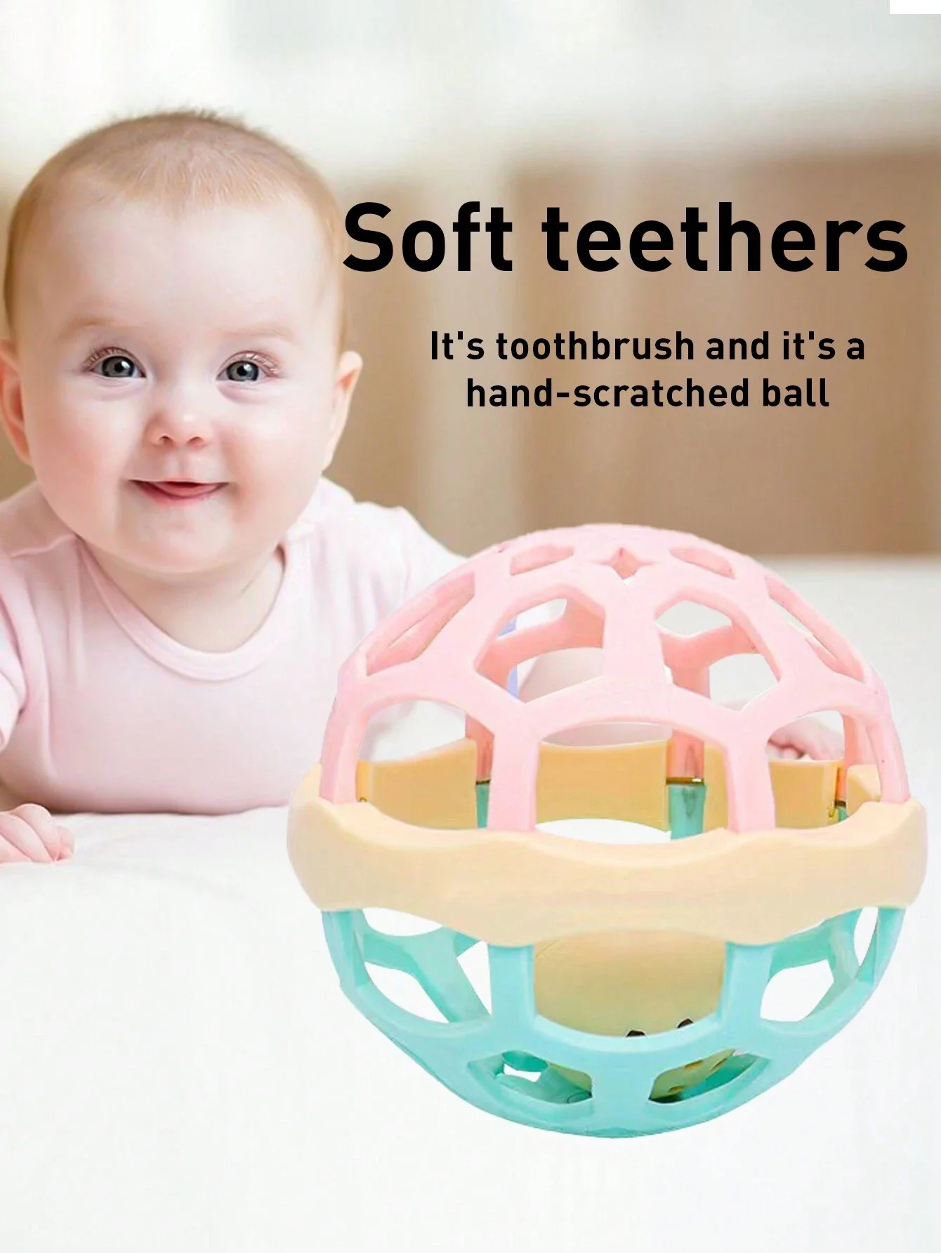 Baby Sensory Teething Teether Toys Rattles  Teething Toys For Babies 0-6 Months | Baby Teething Toys 6 To 12 Months Baby Teethin