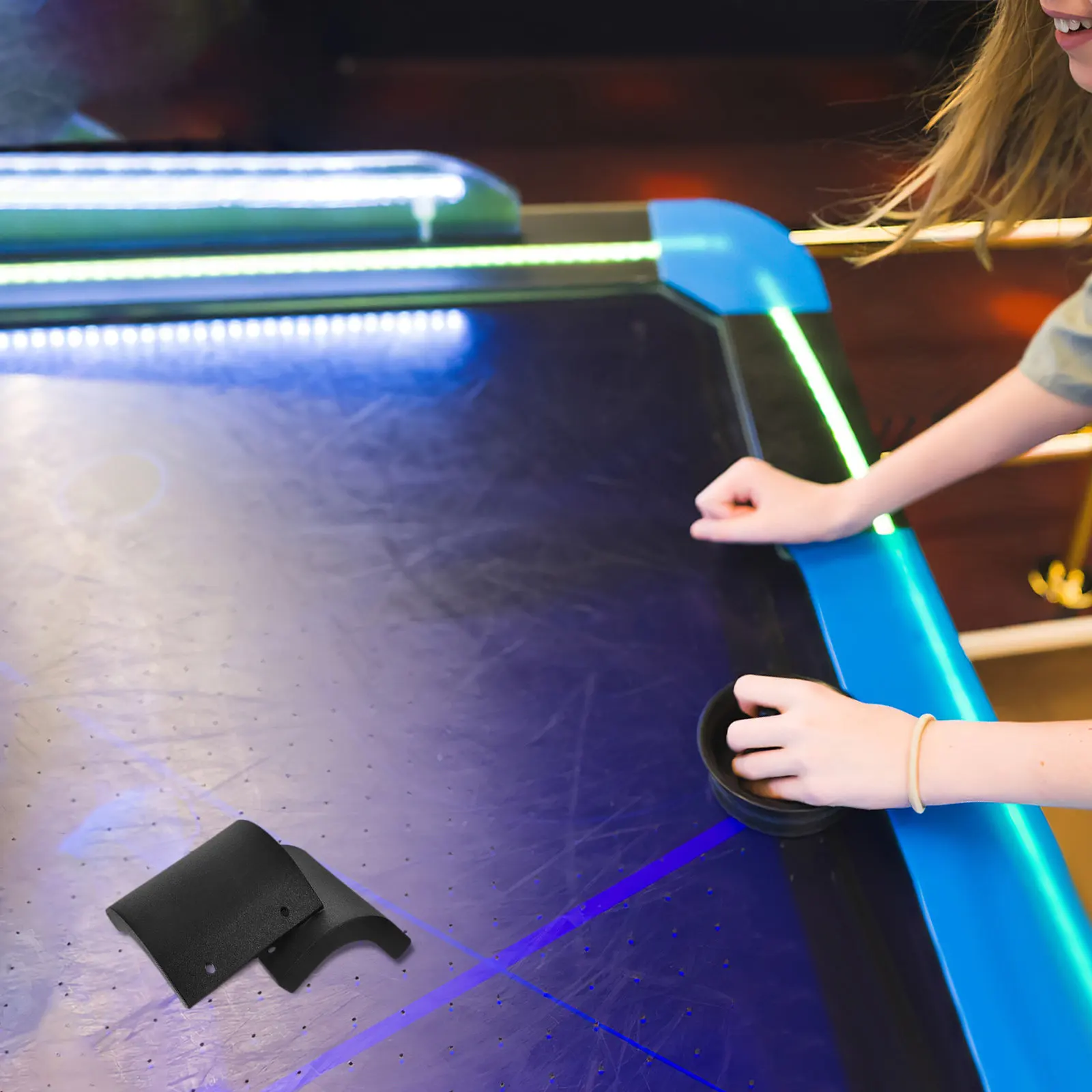 

4Pcs Plastic Edge Protector Set for Air Hockey and Ice Hockey Tables Sleek Aesthetic Design Full Edge Coverage Impact Resistant