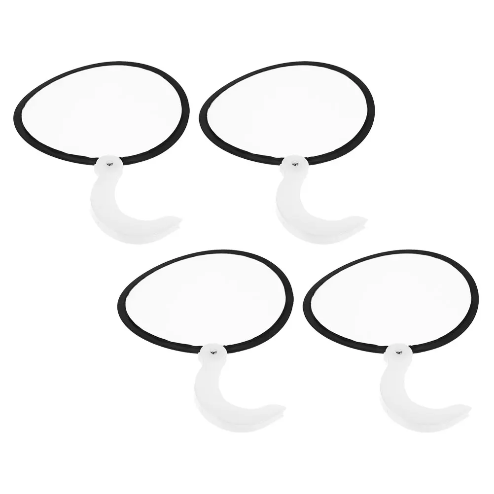 

4 Pcs Folding Fans H held Portable Home Decor Performance Japanese style Miss Circular Retro Dance Party Photo Prop Traditional