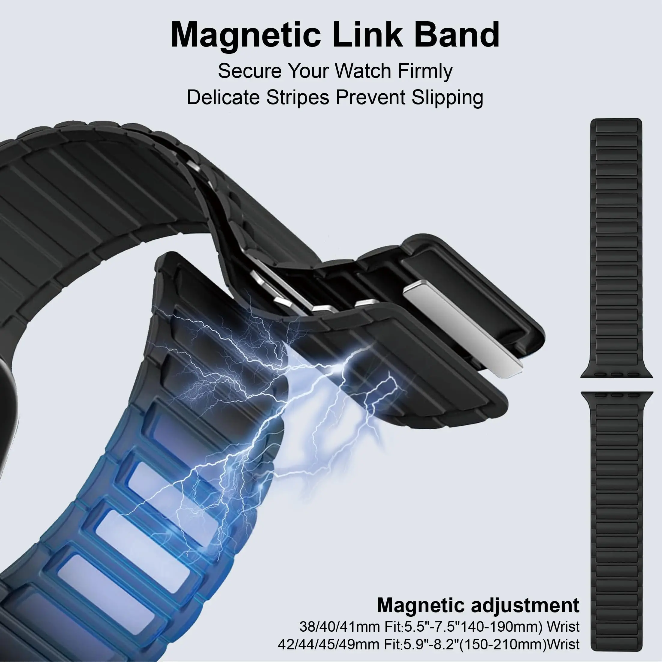 Magnetic strap for Apple Watch Band 44mm 45mm 41mm 40mm 49mm 38mm Silicone Bracelet iWatch Series ultra 2 9 8 7 6 5 4 3 SE bands