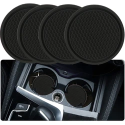 Car Coaster Car Interior Soft Rubber Embedded Universal Anti Slip Anti Slip Anti Fouling Cup Holder Coaster Car Accessories