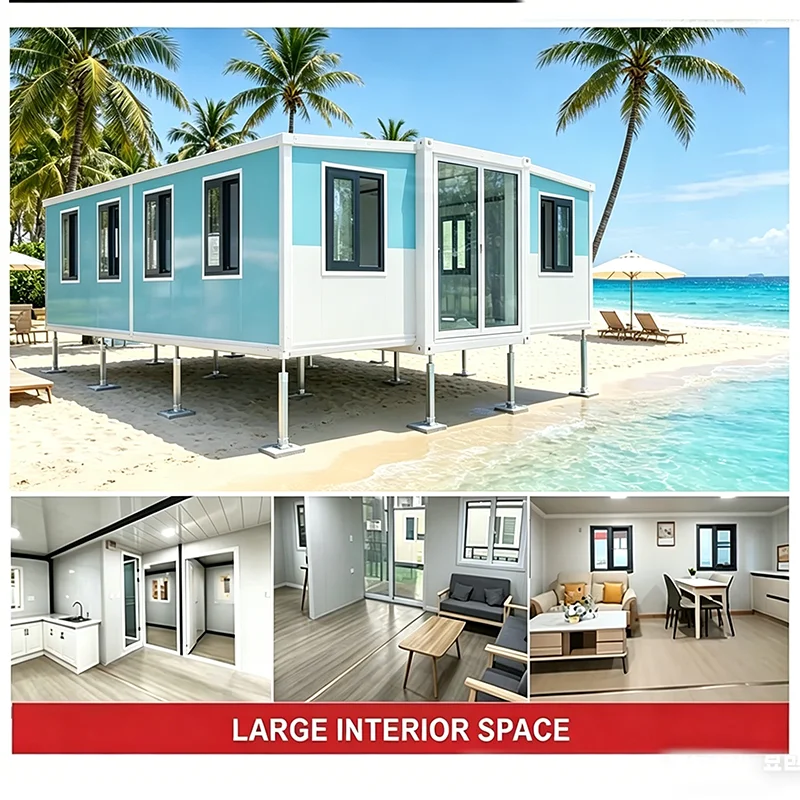 Customized Foldable House Durable Steel Frame Corrosion Resistant Panel Mobile Office Construction Site Staff Dormitory