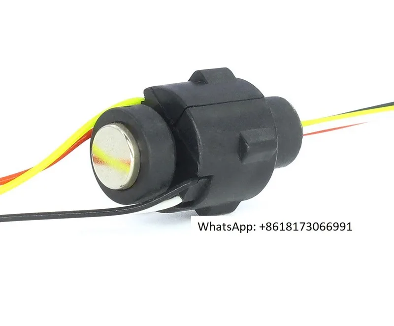 

4-wire miniature slip ring conductive cap type slip 360 degree rotation 1A signal conductive slip ring 3PCS